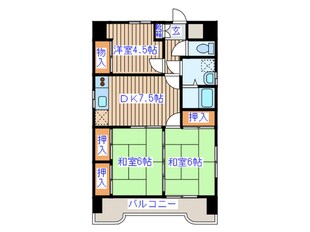 ファミ－ユたかまつの物件間取画像